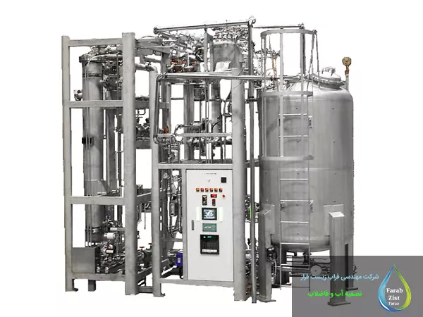 تجهیزات تولید آب مقطر صنعتی