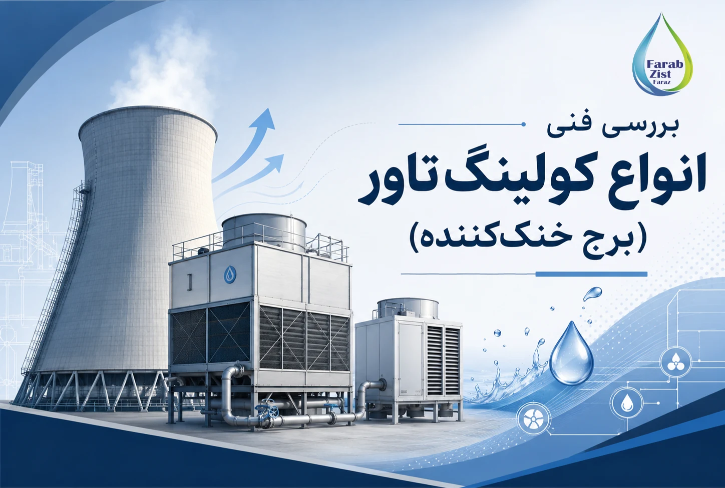 انواع کولینگ تاور (برج خنک‌کننده)